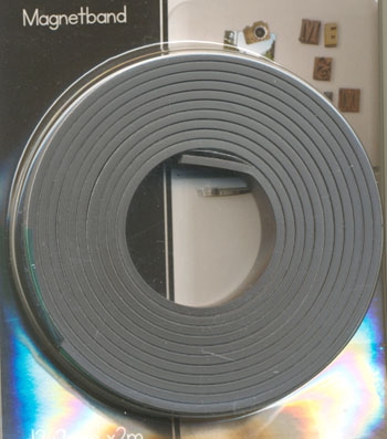  Magnet tape 12,1 mm  Sælges i 1 m. stykker
